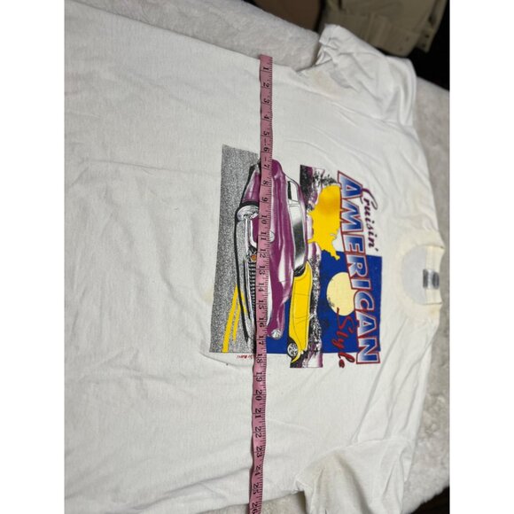 Cruisin American Style Graphic Tee XXL 50% Cotton 50% Polyester Vintage Classic - Picture 11 of 12